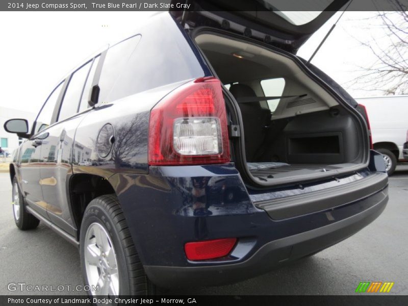 True Blue Pearl / Dark Slate Gray 2014 Jeep Compass Sport