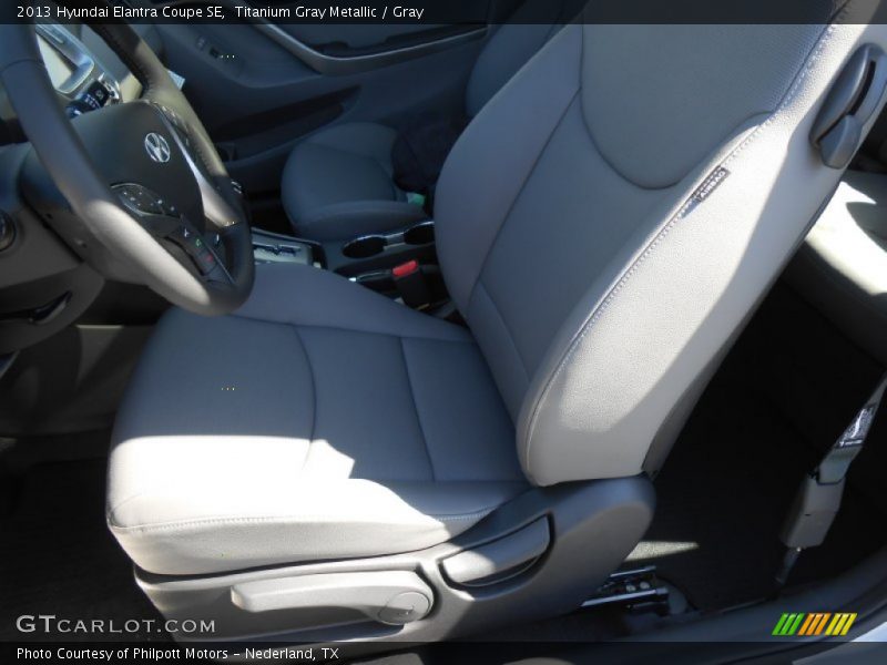 Titanium Gray Metallic / Gray 2013 Hyundai Elantra Coupe SE