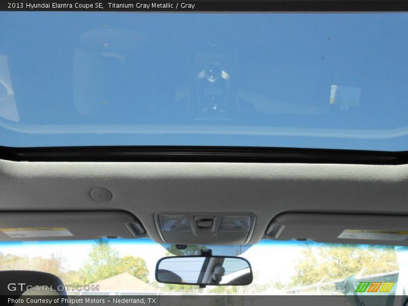 Titanium Gray Metallic / Gray 2013 Hyundai Elantra Coupe SE