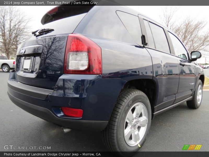 True Blue Pearl / Dark Slate Gray 2014 Jeep Compass Sport