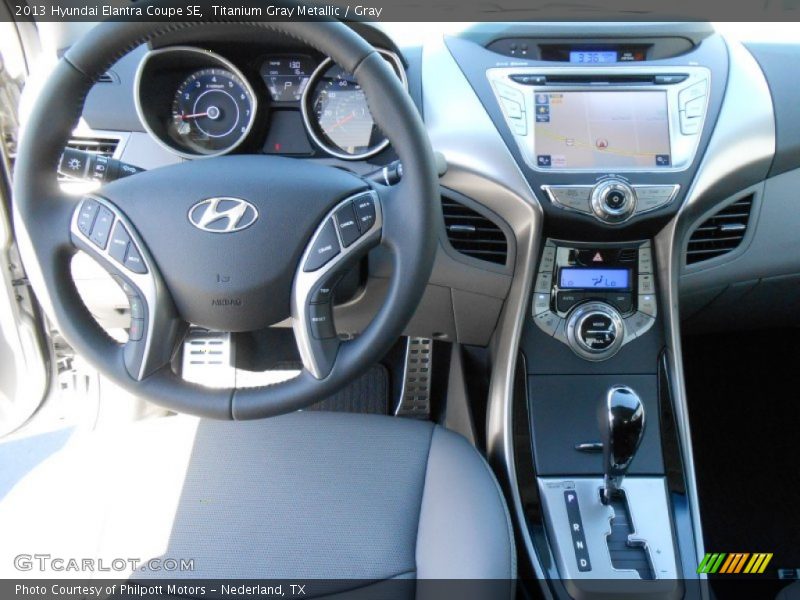 Titanium Gray Metallic / Gray 2013 Hyundai Elantra Coupe SE