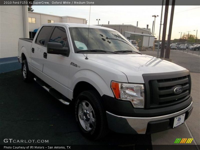 Oxford White / Medium Stone 2010 Ford F150 XL SuperCrew