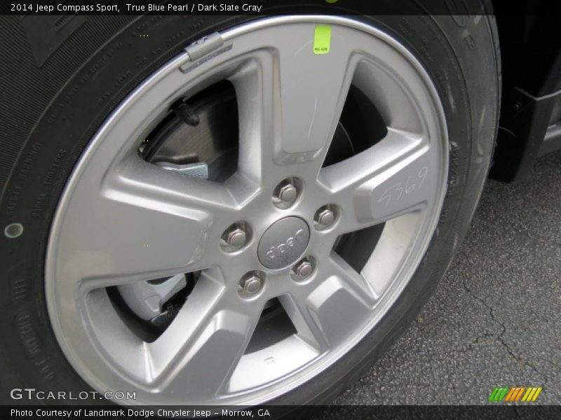 True Blue Pearl / Dark Slate Gray 2014 Jeep Compass Sport