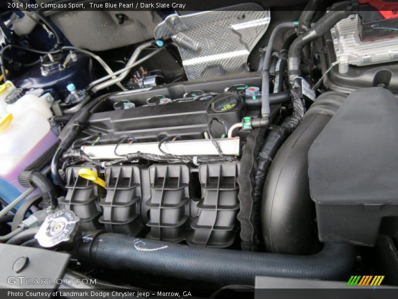 True Blue Pearl / Dark Slate Gray 2014 Jeep Compass Sport