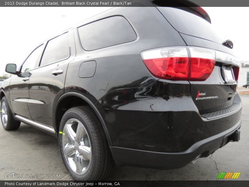 Brilliant Black Crystal Pearl / Black/Tan 2013 Dodge Durango Citadel