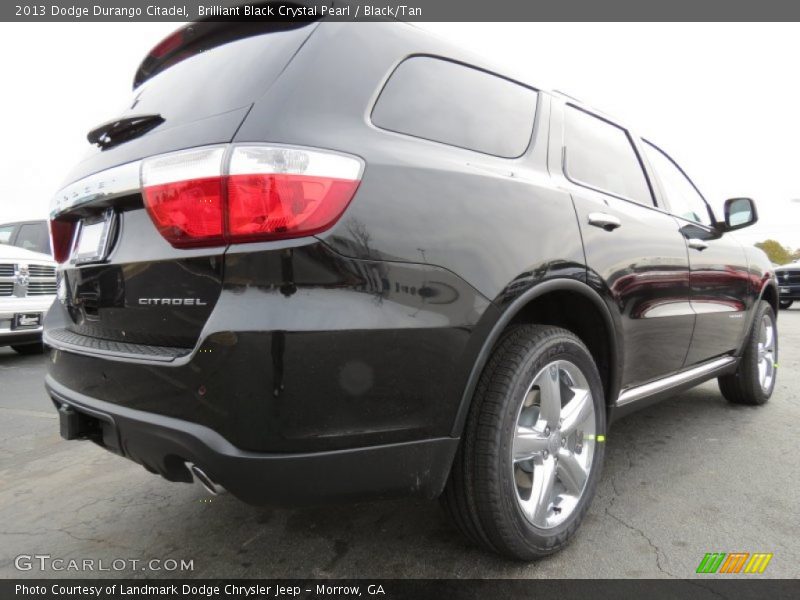 Brilliant Black Crystal Pearl / Black/Tan 2013 Dodge Durango Citadel