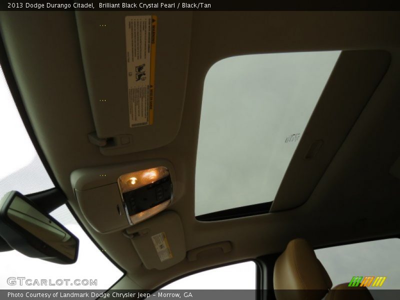Brilliant Black Crystal Pearl / Black/Tan 2013 Dodge Durango Citadel