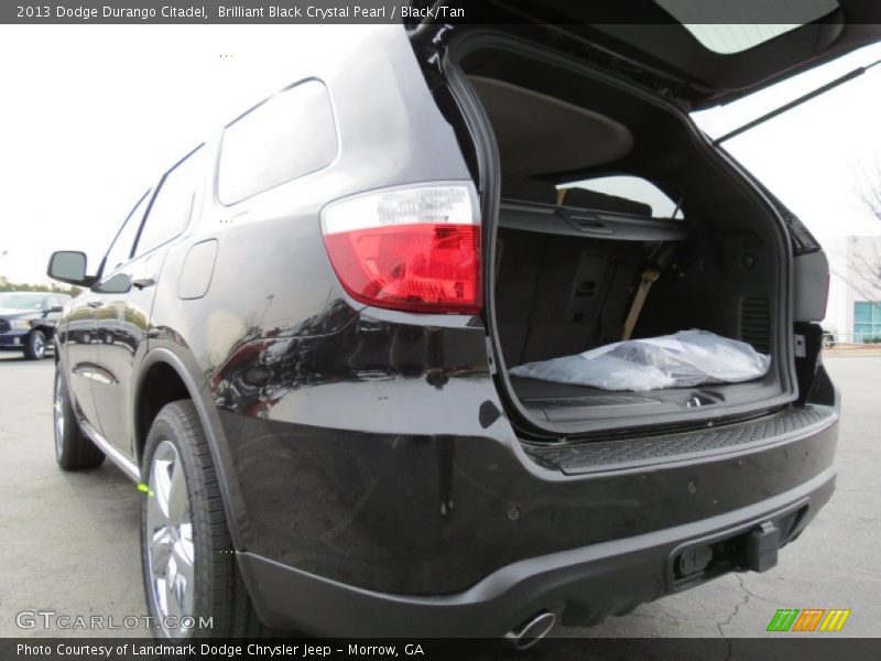Brilliant Black Crystal Pearl / Black/Tan 2013 Dodge Durango Citadel