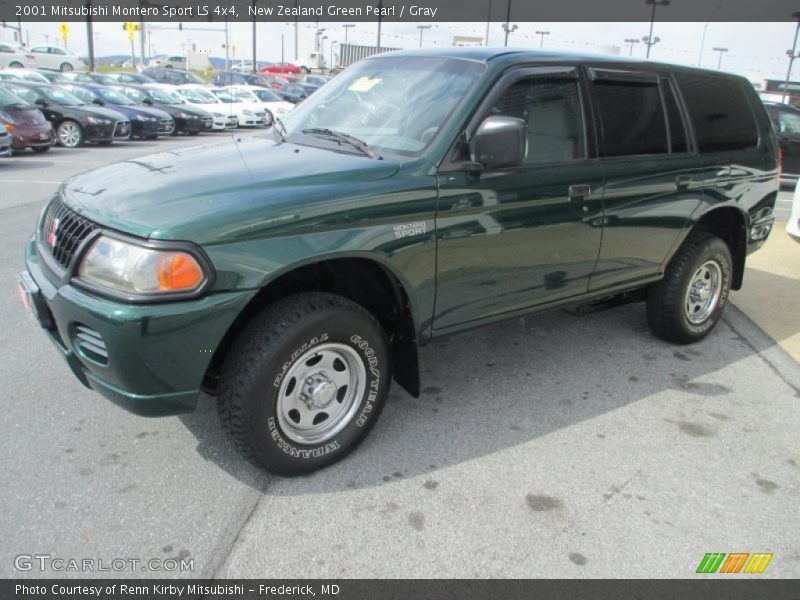 New Zealand Green Pearl / Gray 2001 Mitsubishi Montero Sport LS 4x4