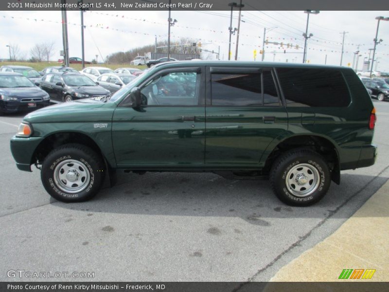 New Zealand Green Pearl / Gray 2001 Mitsubishi Montero Sport LS 4x4