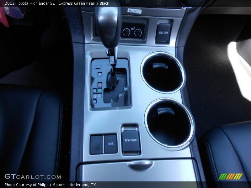 Cypress Green Pearl / Black 2013 Toyota Highlander SE