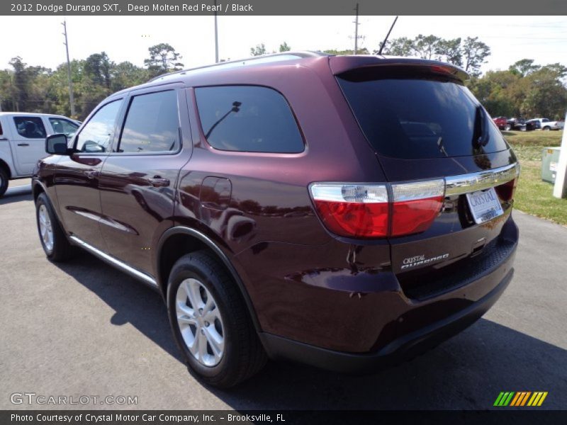 Deep Molten Red Pearl / Black 2012 Dodge Durango SXT