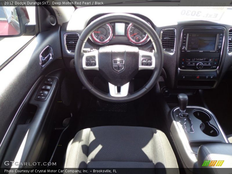 Deep Molten Red Pearl / Black 2012 Dodge Durango SXT