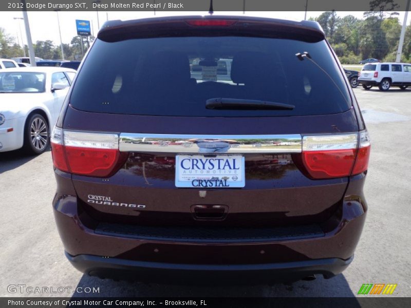 Deep Molten Red Pearl / Black 2012 Dodge Durango SXT