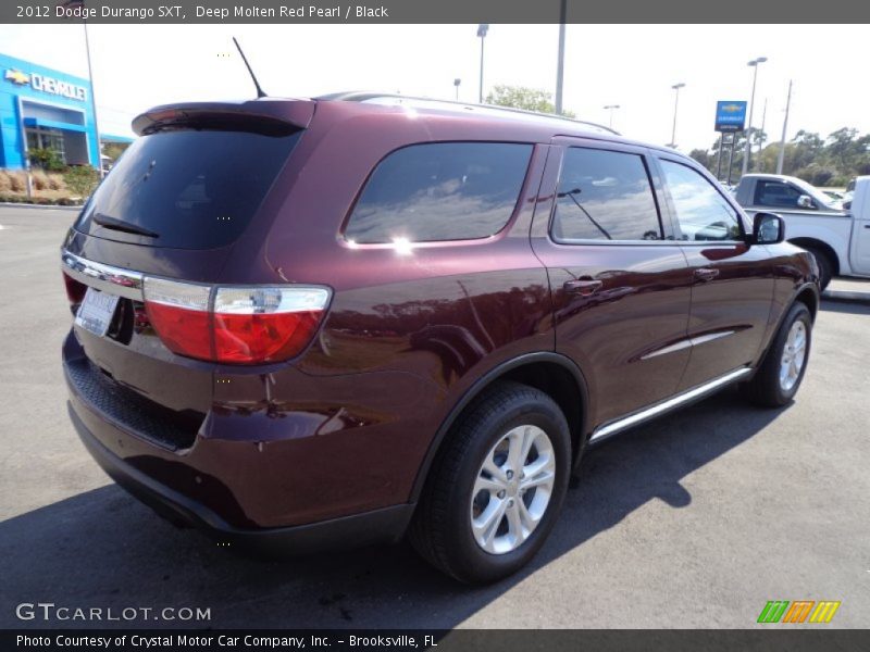 Deep Molten Red Pearl / Black 2012 Dodge Durango SXT
