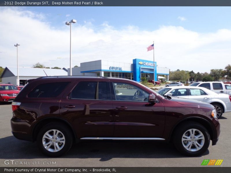 Deep Molten Red Pearl / Black 2012 Dodge Durango SXT