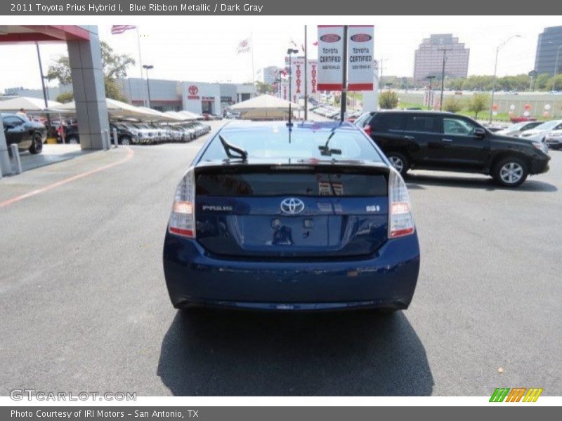 Blue Ribbon Metallic / Dark Gray 2011 Toyota Prius Hybrid I