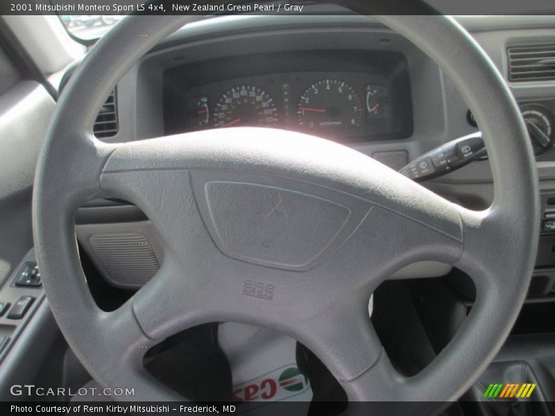 New Zealand Green Pearl / Gray 2001 Mitsubishi Montero Sport LS 4x4
