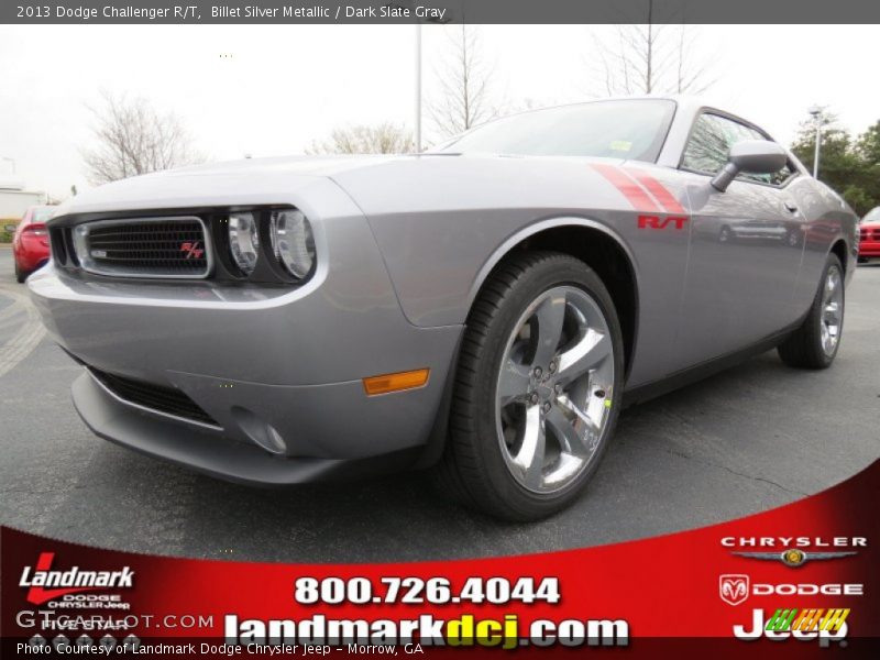 Billet Silver Metallic / Dark Slate Gray 2013 Dodge Challenger R/T