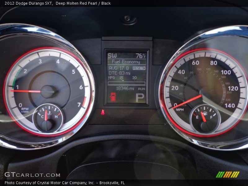  2012 Durango SXT SXT Gauges