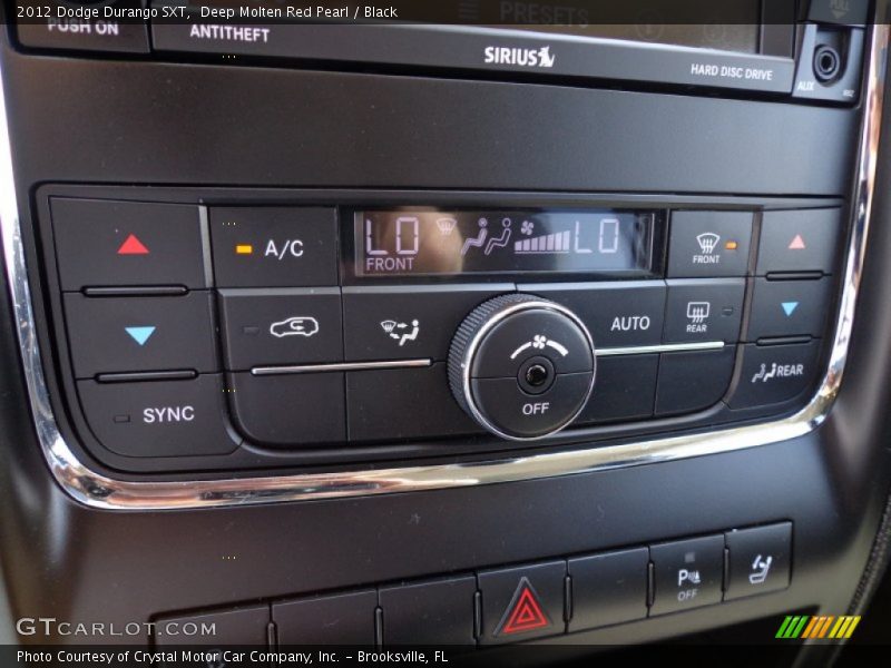 Controls of 2012 Durango SXT