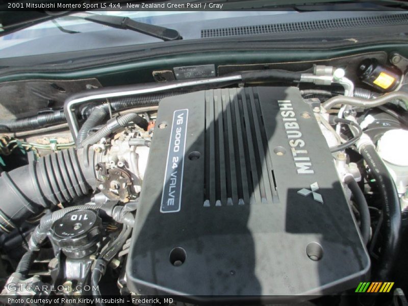 New Zealand Green Pearl / Gray 2001 Mitsubishi Montero Sport LS 4x4