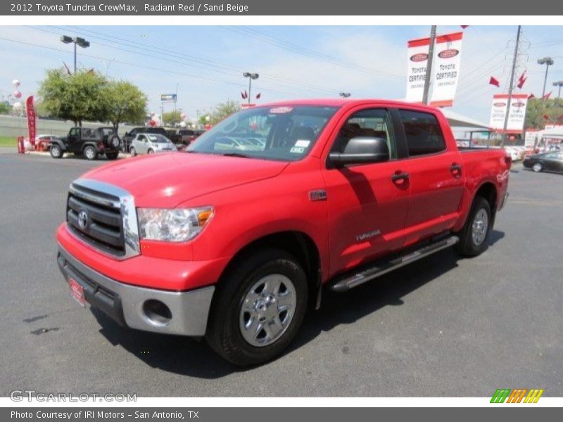 Radiant Red / Sand Beige 2012 Toyota Tundra CrewMax