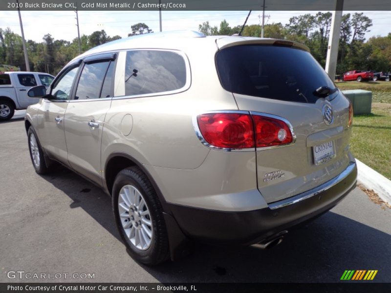 Gold Mist Metallic / Cashmere/Cocoa 2010 Buick Enclave CXL