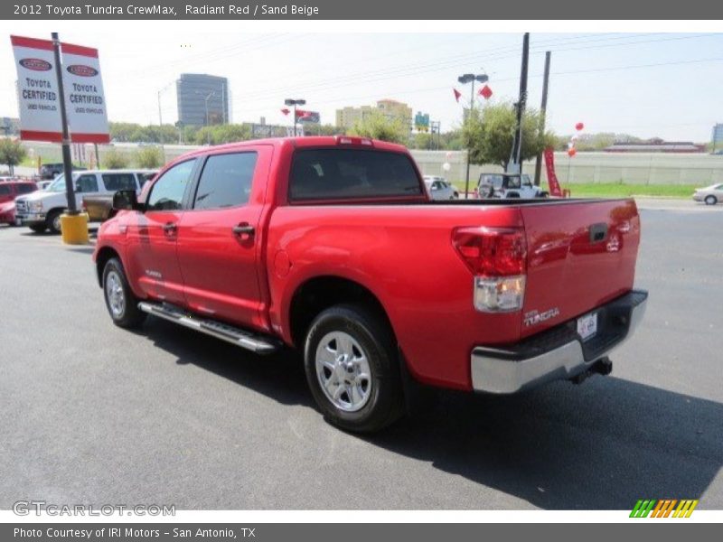 Radiant Red / Sand Beige 2012 Toyota Tundra CrewMax