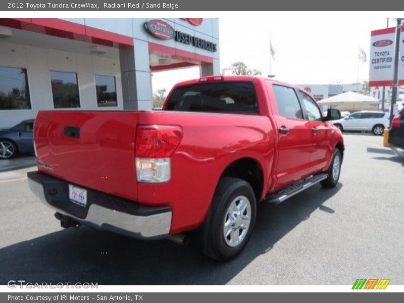 Radiant Red / Sand Beige 2012 Toyota Tundra CrewMax