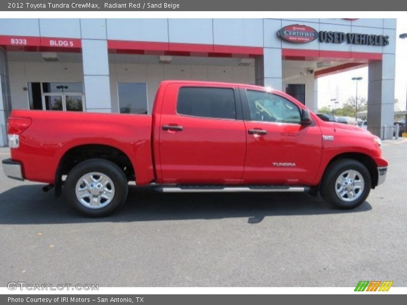 Radiant Red / Sand Beige 2012 Toyota Tundra CrewMax