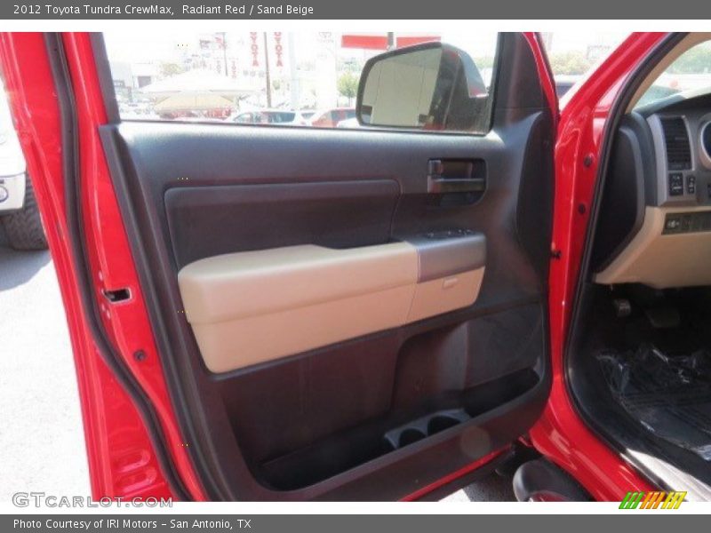 Radiant Red / Sand Beige 2012 Toyota Tundra CrewMax