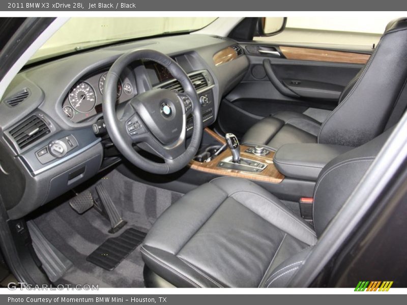 Jet Black / Black 2011 BMW X3 xDrive 28i