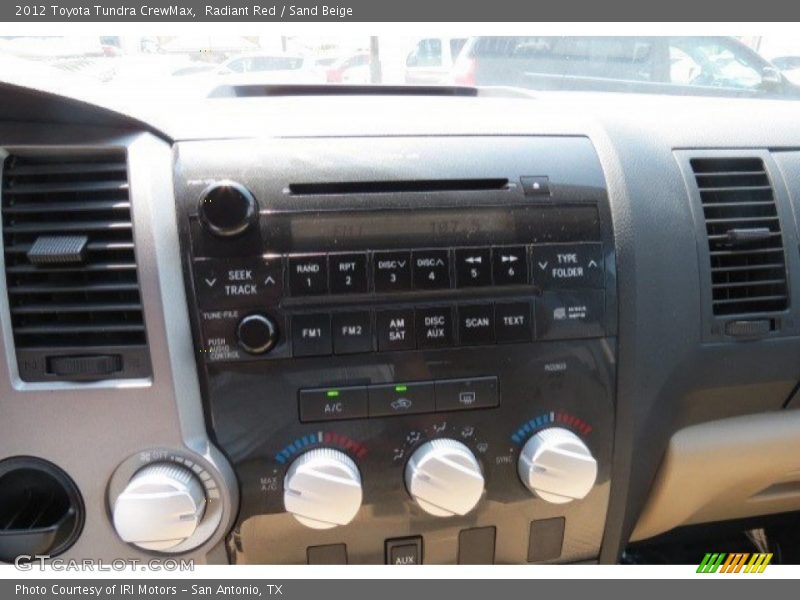 Radiant Red / Sand Beige 2012 Toyota Tundra CrewMax