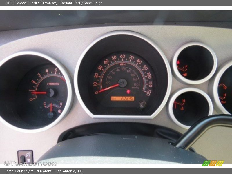 Radiant Red / Sand Beige 2012 Toyota Tundra CrewMax