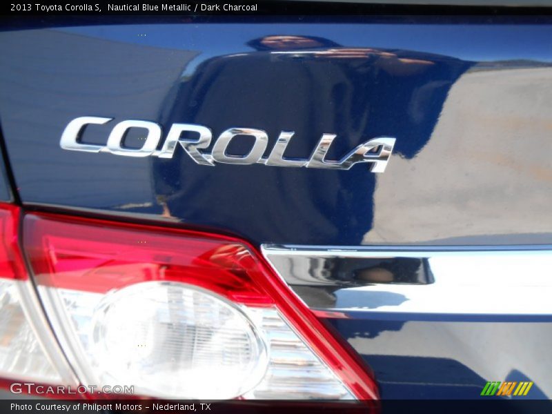 Nautical Blue Metallic / Dark Charcoal 2013 Toyota Corolla S