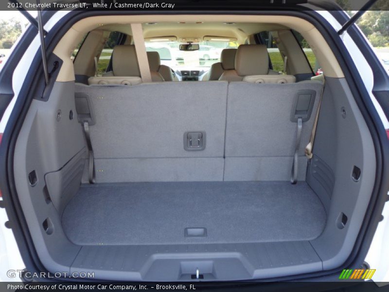White / Cashmere/Dark Gray 2012 Chevrolet Traverse LT