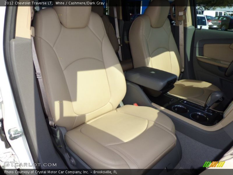 White / Cashmere/Dark Gray 2012 Chevrolet Traverse LT