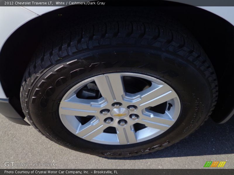 White / Cashmere/Dark Gray 2012 Chevrolet Traverse LT
