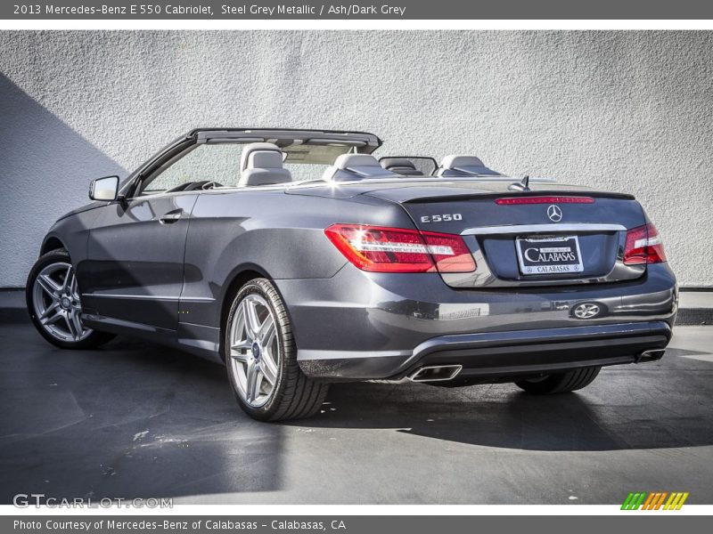 Steel Grey Metallic / Ash/Dark Grey 2013 Mercedes-Benz E 550 Cabriolet