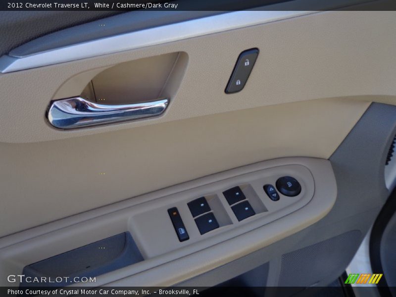 White / Cashmere/Dark Gray 2012 Chevrolet Traverse LT