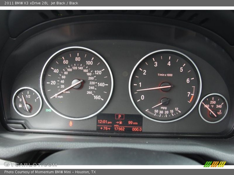 Jet Black / Black 2011 BMW X3 xDrive 28i