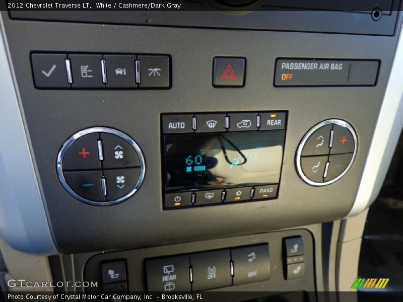 White / Cashmere/Dark Gray 2012 Chevrolet Traverse LT