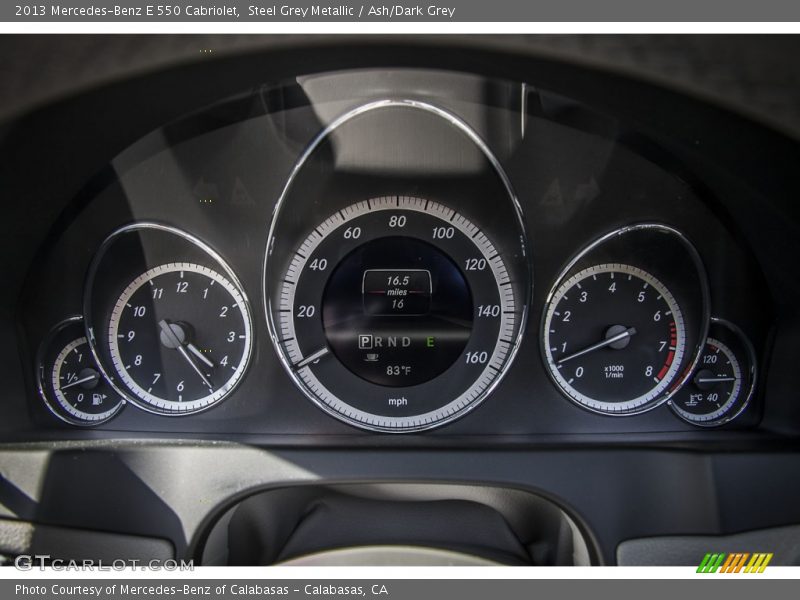 Steel Grey Metallic / Ash/Dark Grey 2013 Mercedes-Benz E 550 Cabriolet