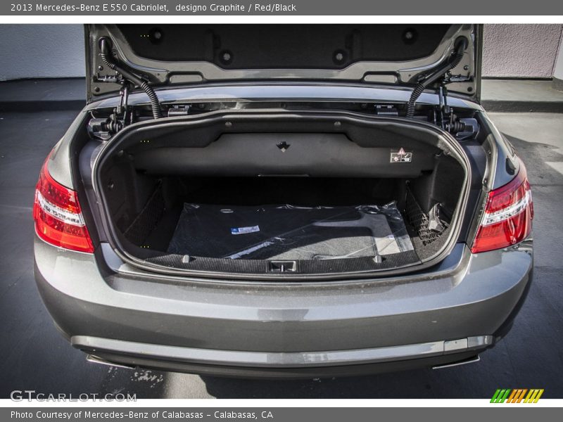 designo Graphite / Red/Black 2013 Mercedes-Benz E 550 Cabriolet