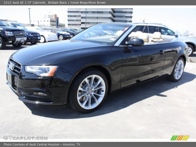 Brilliant Black / Velvet Beige/Moor Brown 2013 Audi A5 2.0T Cabriolet