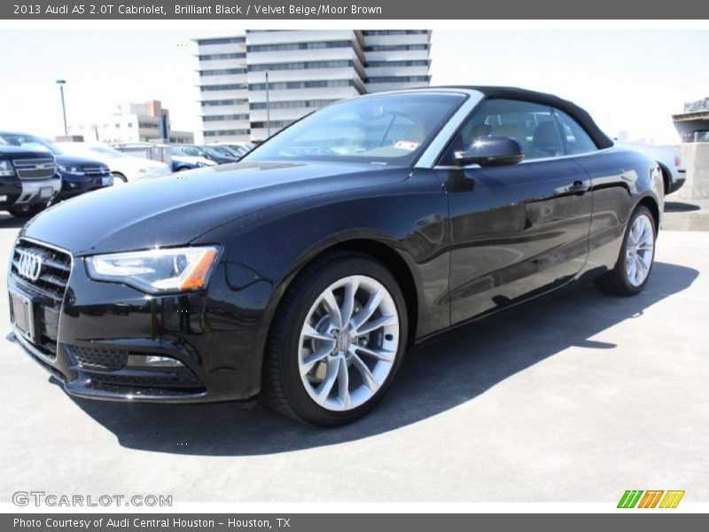 Brilliant Black / Velvet Beige/Moor Brown 2013 Audi A5 2.0T Cabriolet