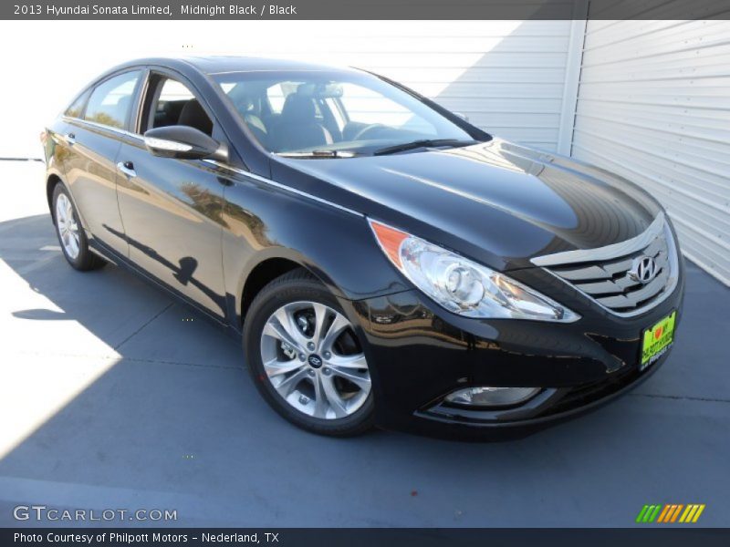 Midnight Black / Black 2013 Hyundai Sonata Limited