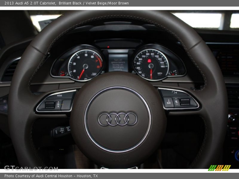 Brilliant Black / Velvet Beige/Moor Brown 2013 Audi A5 2.0T Cabriolet