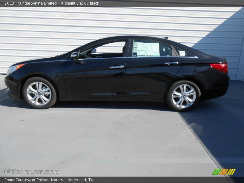 Midnight Black / Black 2013 Hyundai Sonata Limited